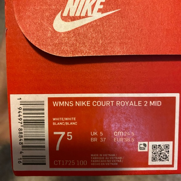 Worn once Nike Court Legacy 2 mids! - Picture 3 of 6